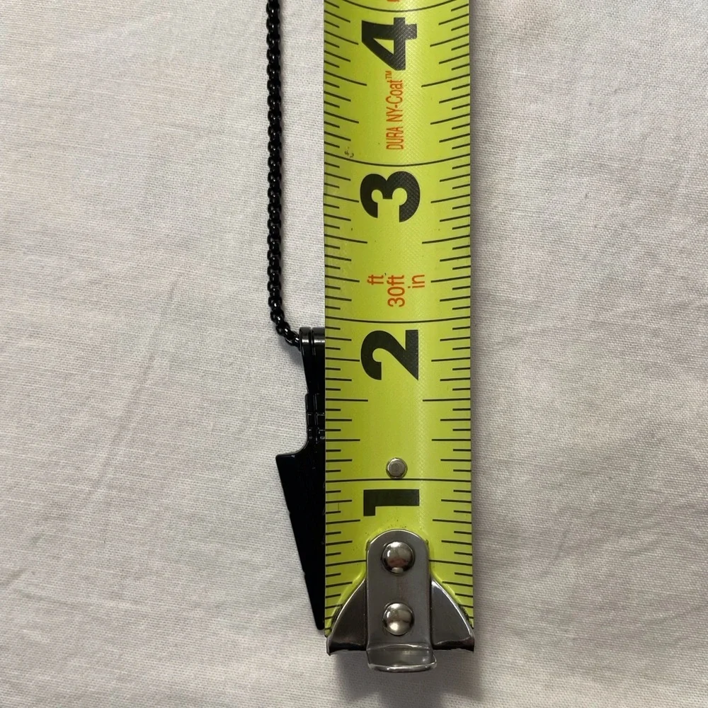 Black Arrow Charm Necklace Unisex